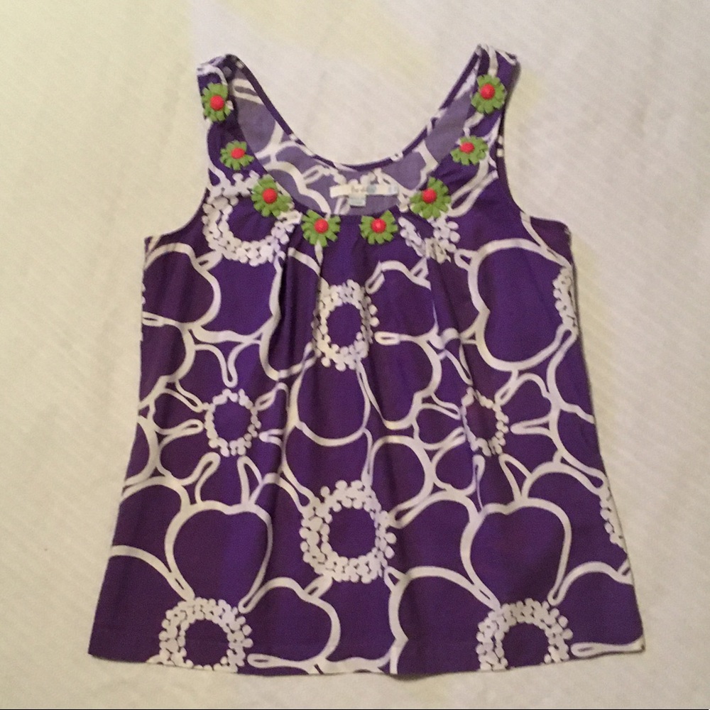 Bright And Cheery Sleeveless Top - Size 4